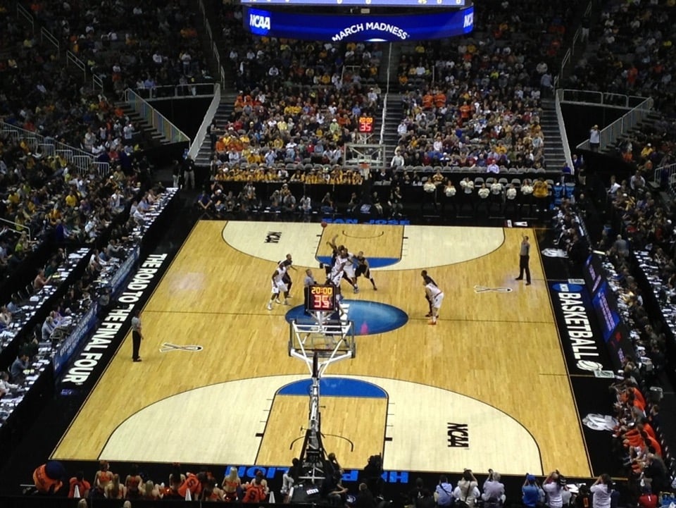 section 208 seat view  for basketball - sap center