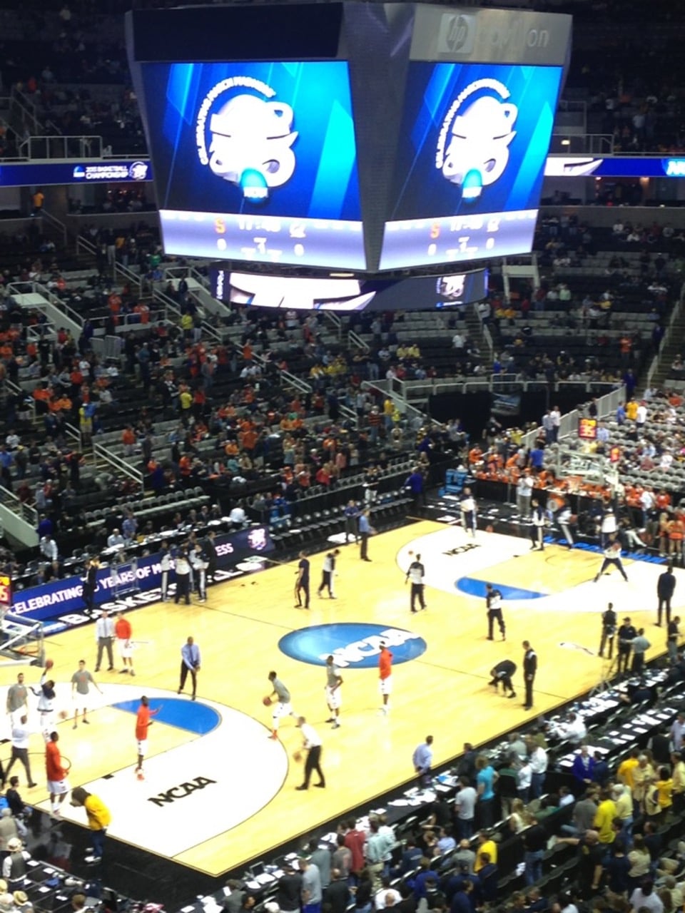 section 218 seat view  for basketball - sap center
