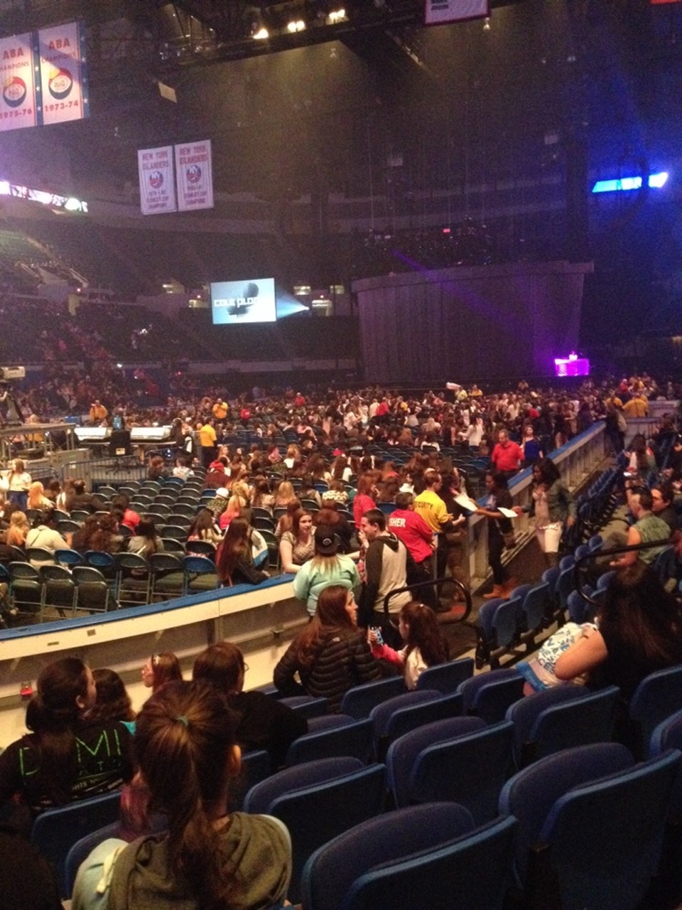 section 7, row 6 seat view  - nassau coliseum