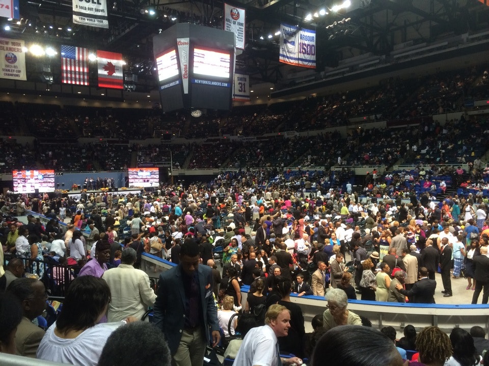 section 13, row 8 seat view  - nassau coliseum