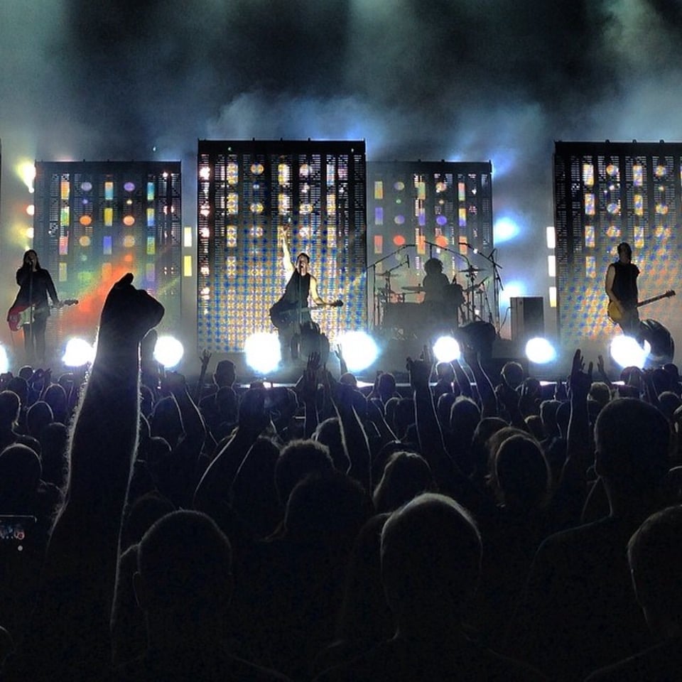 general admission pit seat view - freedom mortgage pavilion