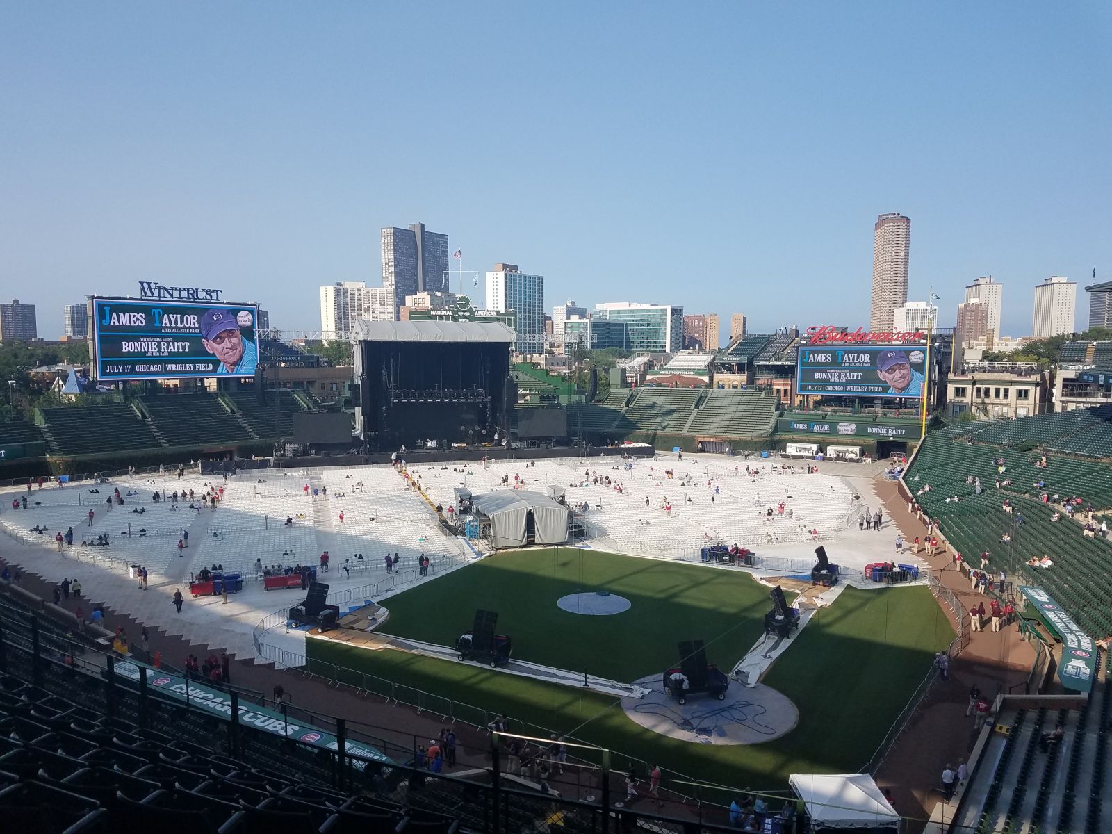 section 315, row 7 seat view  for concert - wrigley field