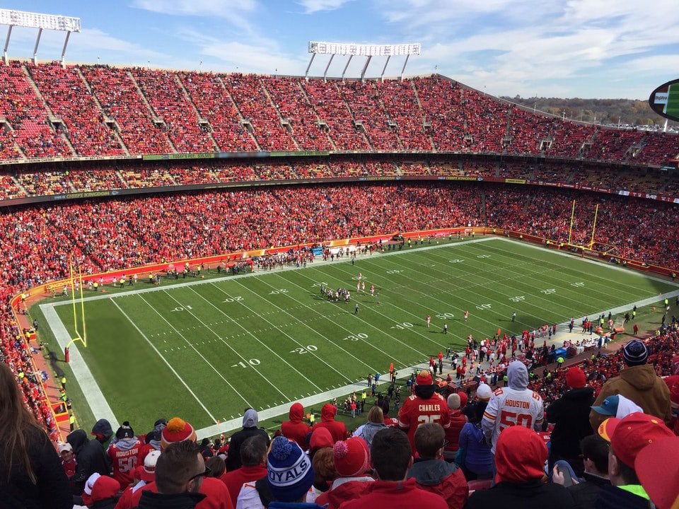 section 329 seat view  - arrowhead stadium