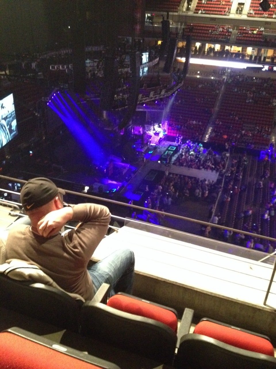 section 321 seat view  for concert - iowa events center