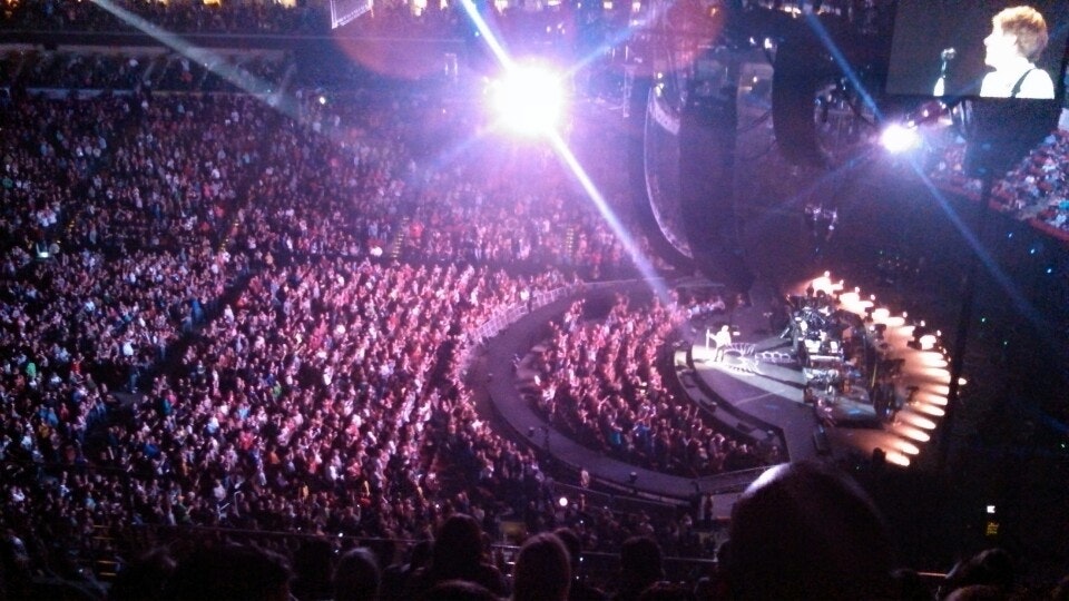 section 202 seat view  for concert - iowa events center