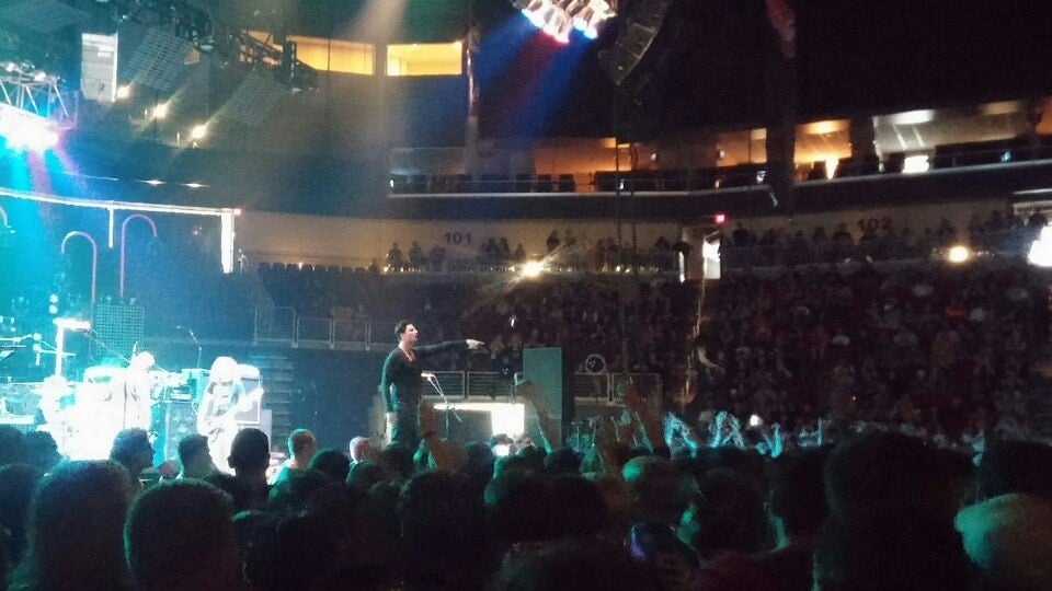 view from Iowa Events Center Floor seats