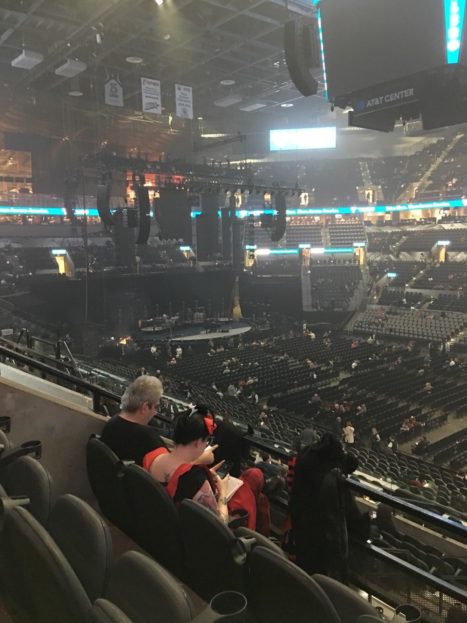 section 207, row 6 seat view  for concert - at&t center