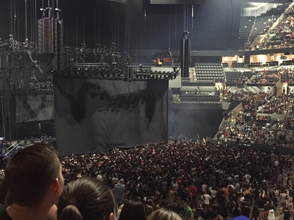 section 106 seat view  for concert - frost bank center