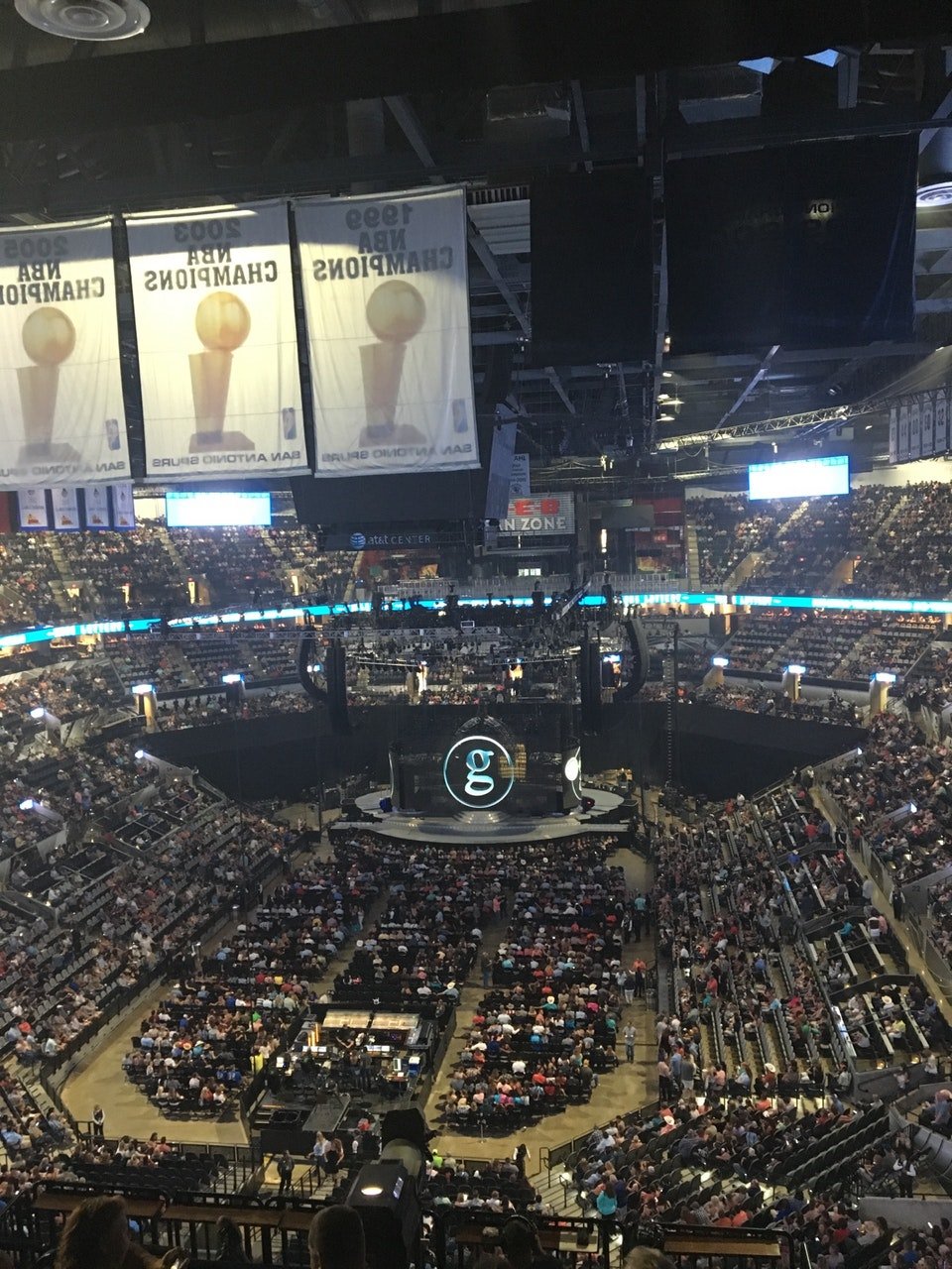 section 231 seat view  for concert - at&t center