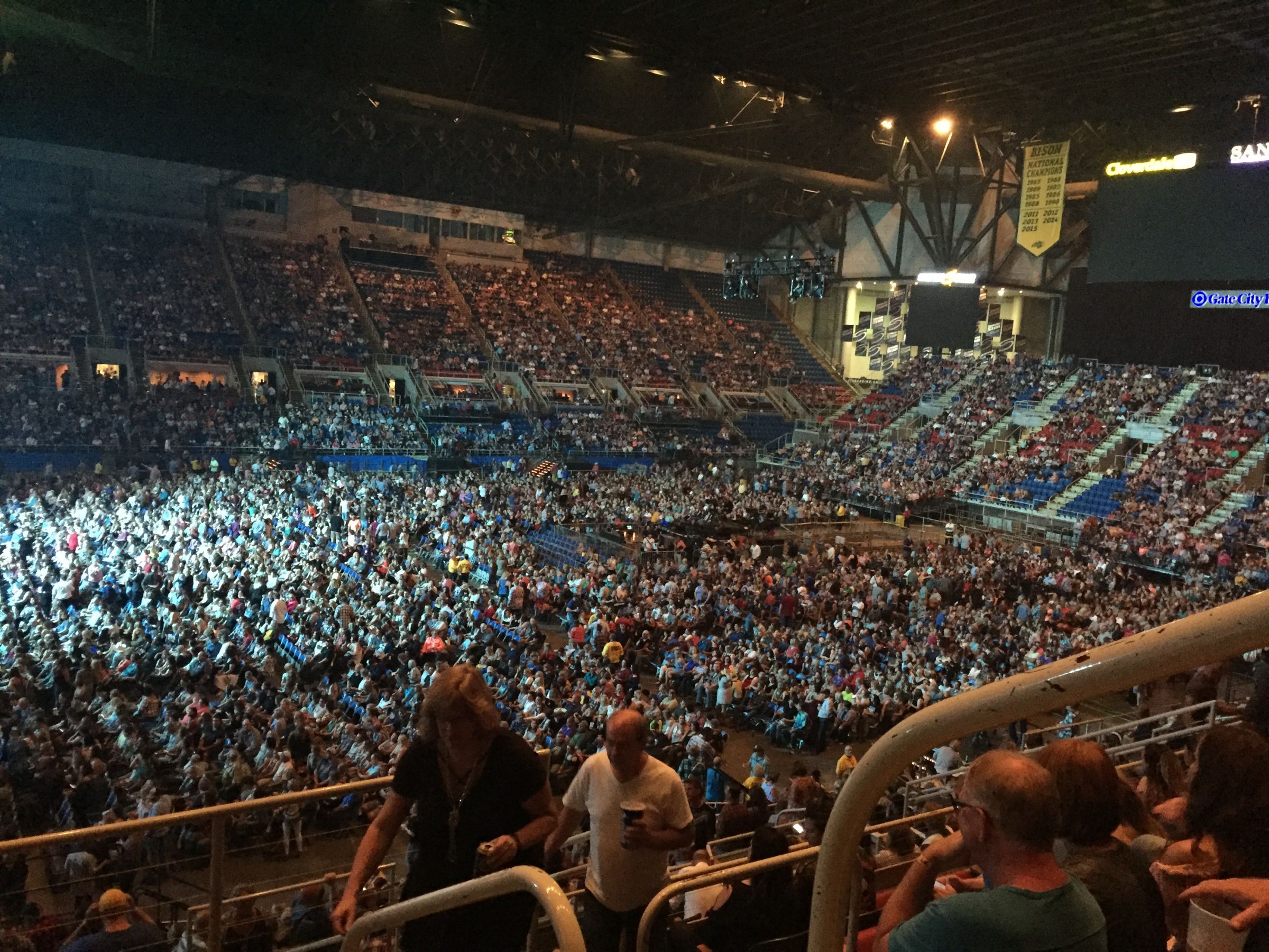 section 21, row r seat view  for concert - fargodome