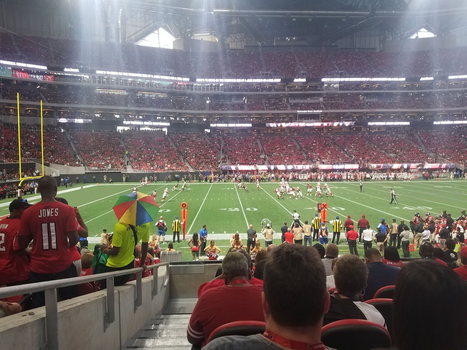 club 112, row 8 seat view  for football - mercedes-benz stadium