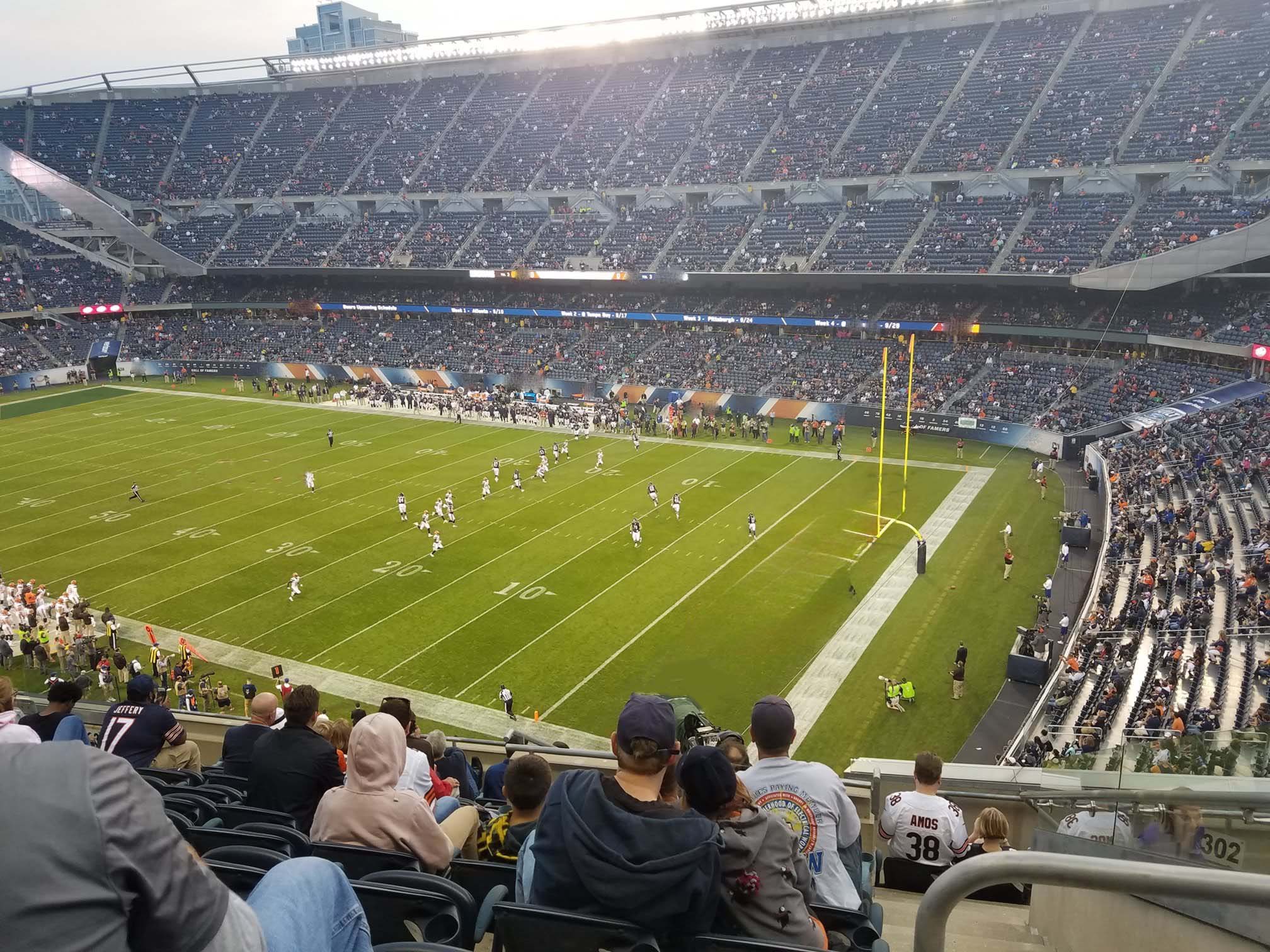 section 303, row 10 seat view  for football - soldier field
