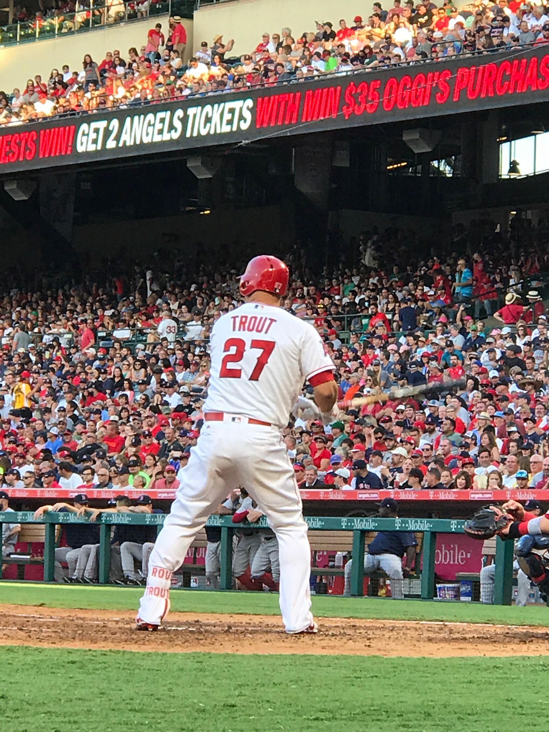 mike trout angel stadium