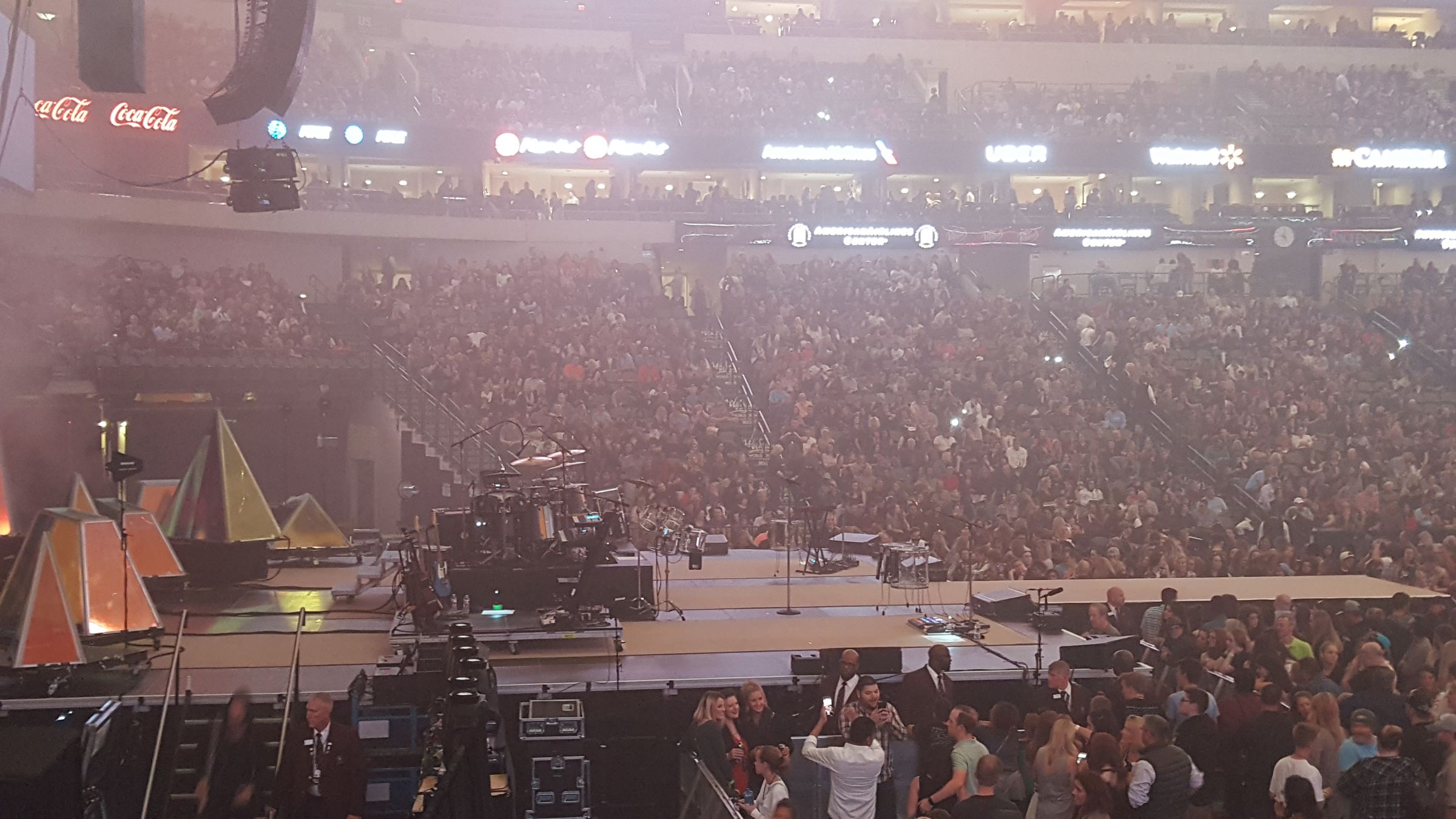 section 121, row m seat view  for concert - american airlines center