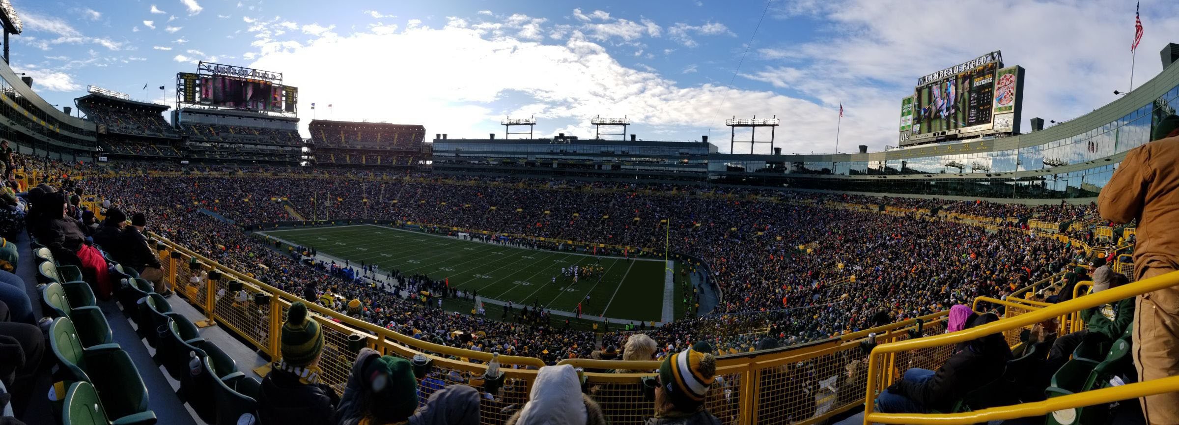 section 109 seat view  - lambeau field