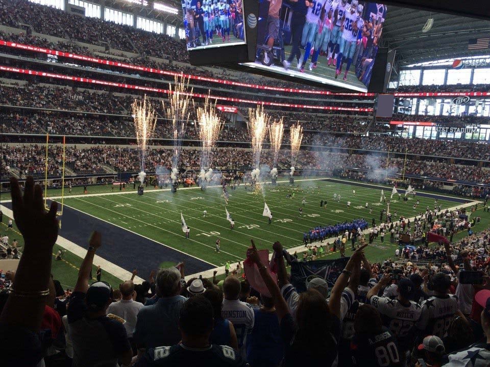 section 242 seat view  for football - at&t stadium (cowboys stadium)