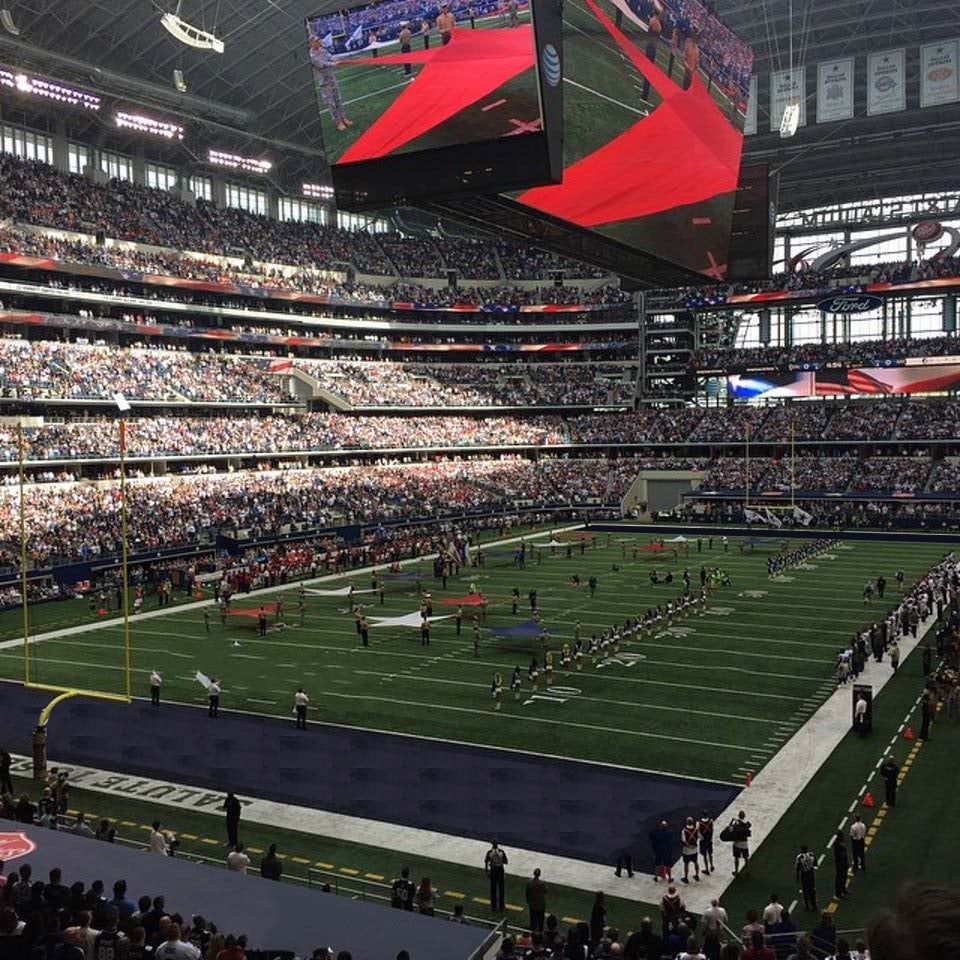 section 219 seat view  for football - at&t stadium (cowboys stadium)
