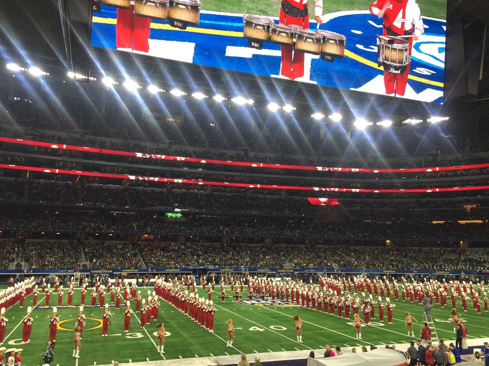 section c112, row 20 seat view  for football - at&t stadium (cowboys stadium)