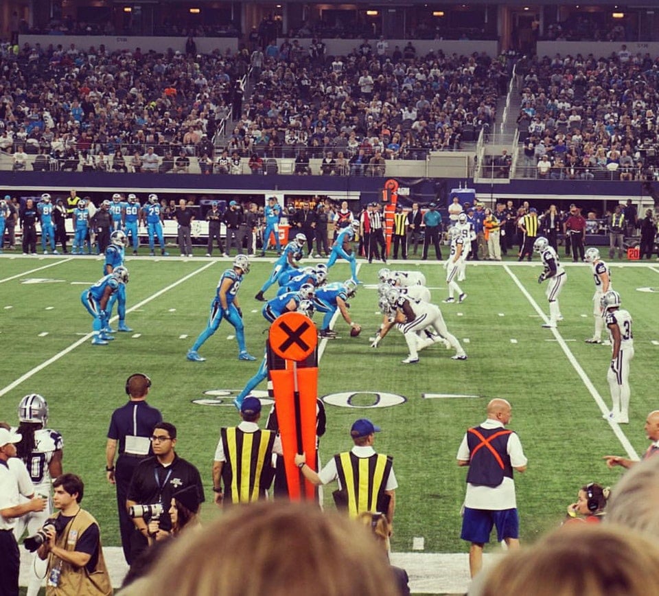 section c109 seat view  for football - at&t stadium (cowboys stadium)