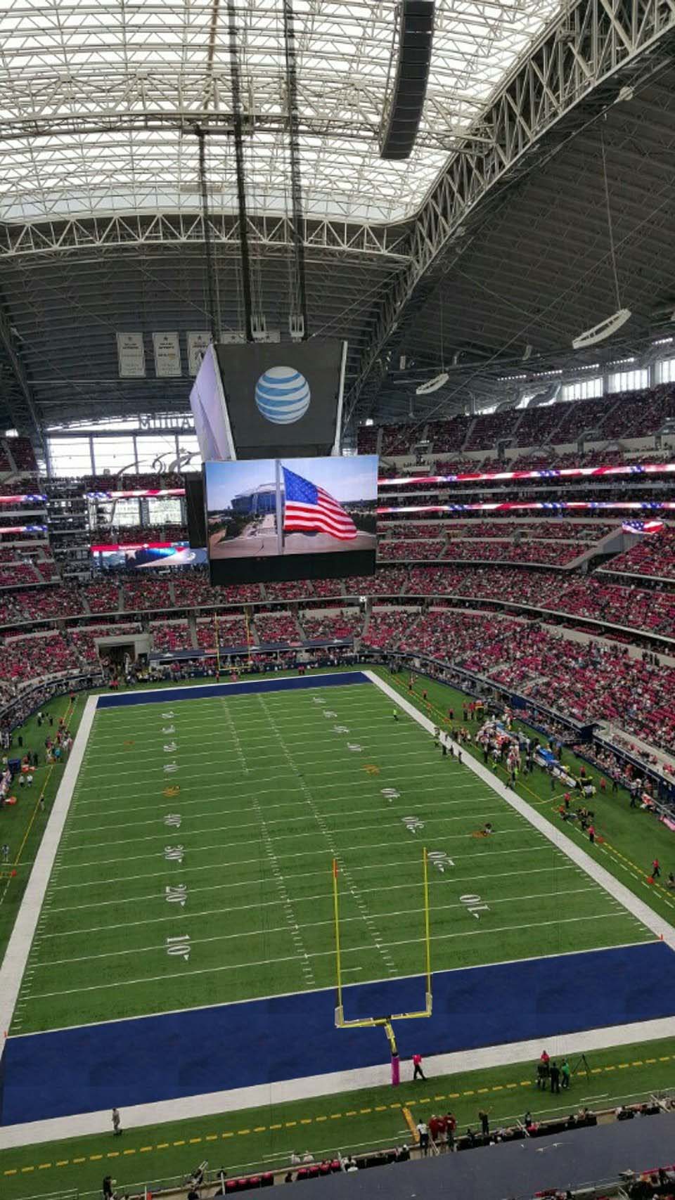 section 459 seat view  for football - at&t stadium (cowboys stadium)