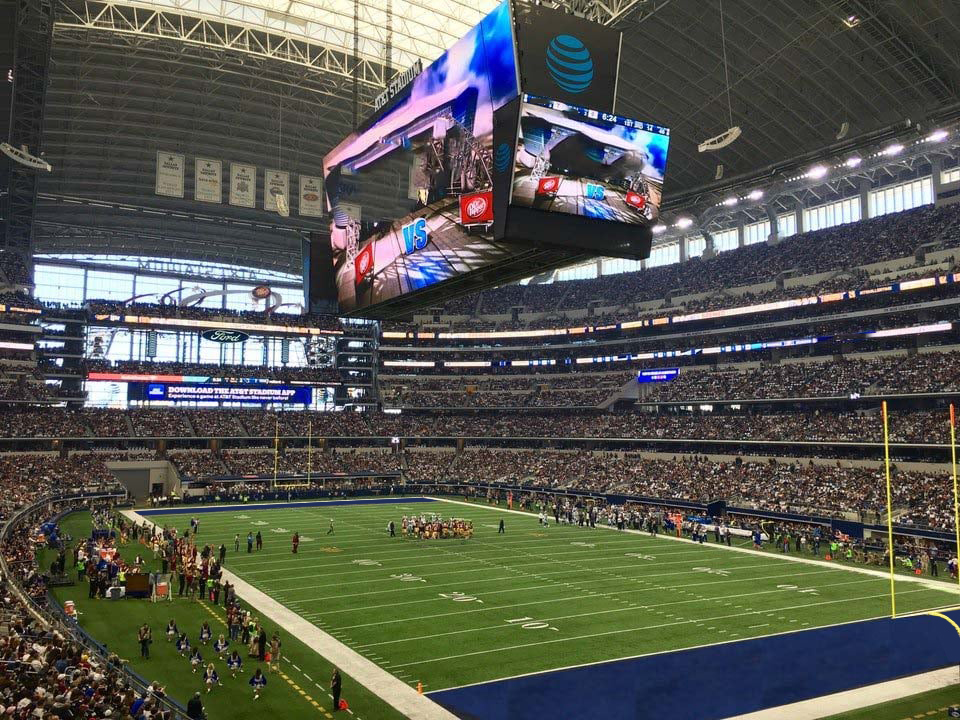 section 226 seat view  for football - at&t stadium (cowboys stadium)