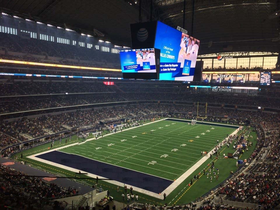 section 344 seat view  for football - at&t stadium (cowboys stadium)