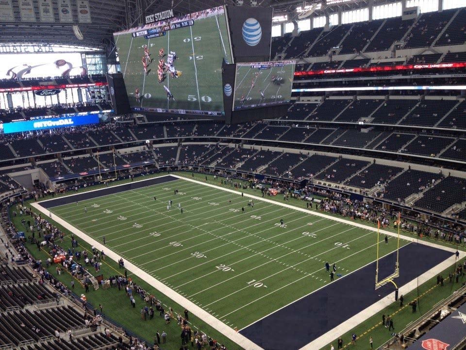 section 434 seat view  for football - at&t stadium