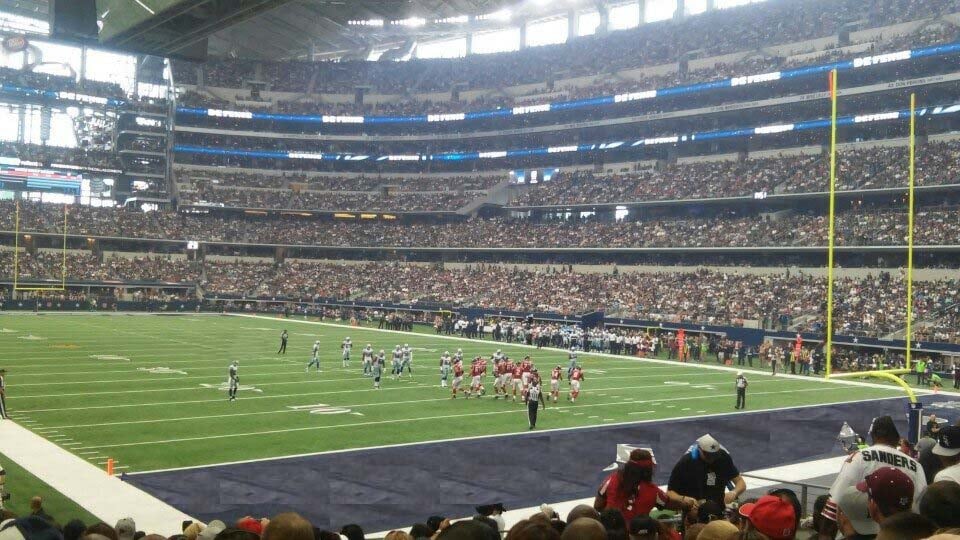 section 126, row 12 seat view  for football - at&t stadium (cowboys stadium)