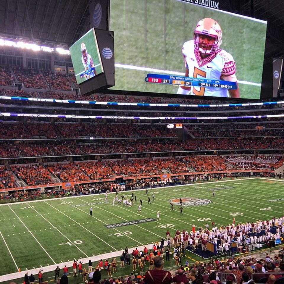 section c214 seat view  for football - at&t stadium (cowboys stadium)