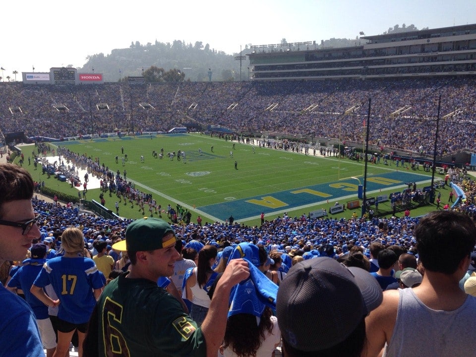 section 9, row 67 seat view  for football - rose bowl stadium