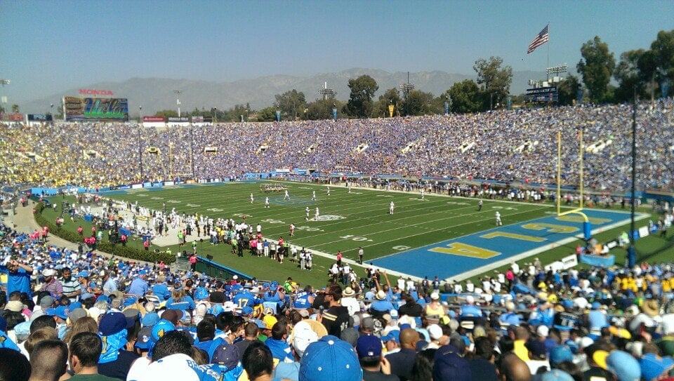 section 22, row 40 seat view  for football - rose bowl stadium