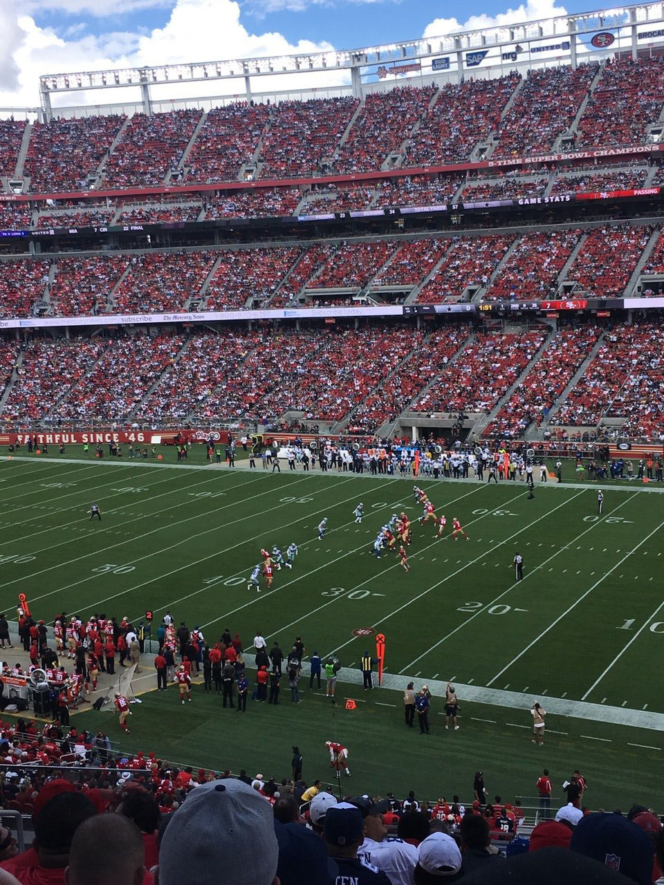 section 235 seat view  for football - levi