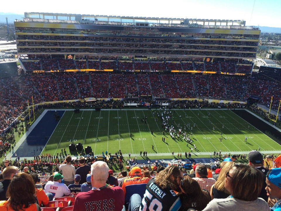 section 413, row 21 seat view  for football - levi