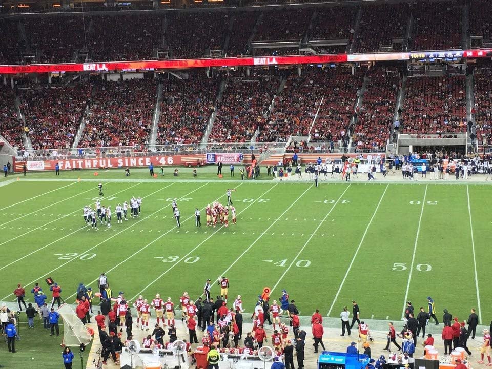 section c239 seat view  for football - levi