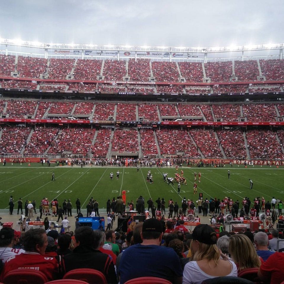 section c138, row 21 seat view  for football - levi's stadium