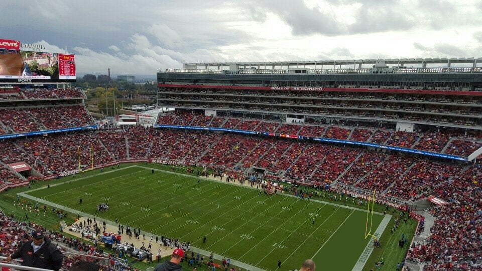 section 406 seat view  for football - levi's stadium