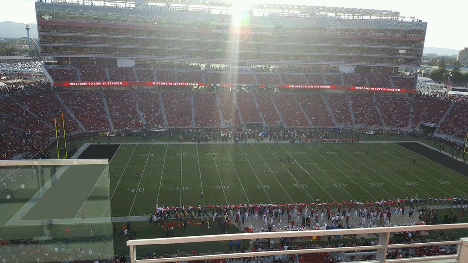 section 316 seat view  for football - levi's stadium