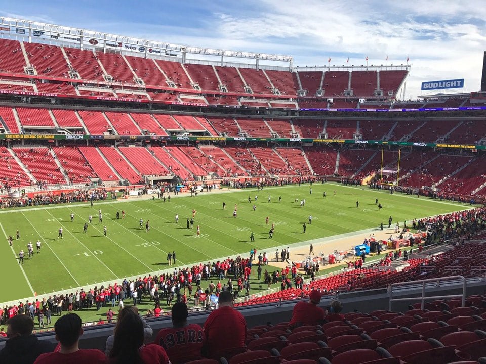 section p243 seat view  for football - levi