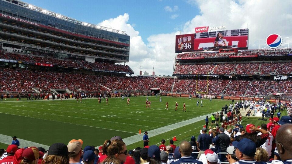 section 123, row 15 seat view  for football - levi