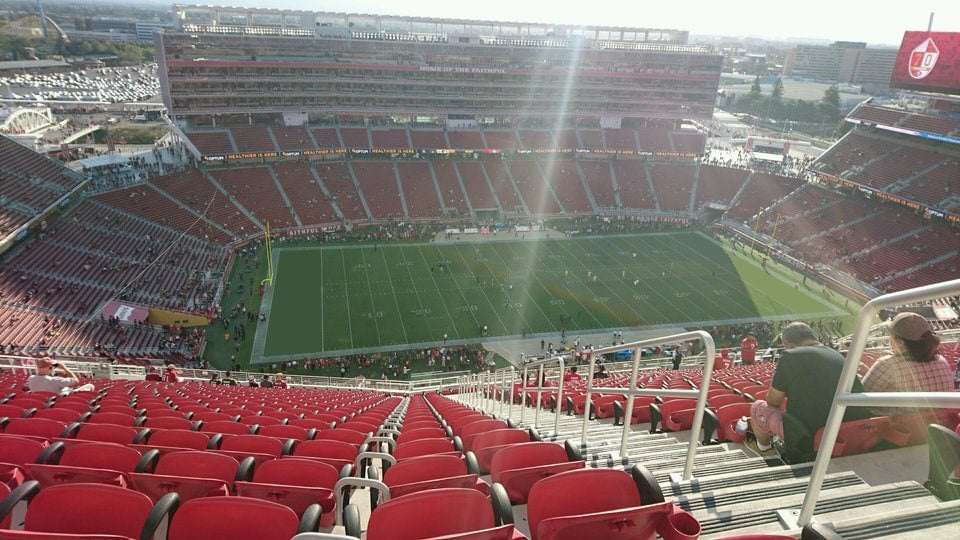 section 415, row 28 seat view  for football - levi