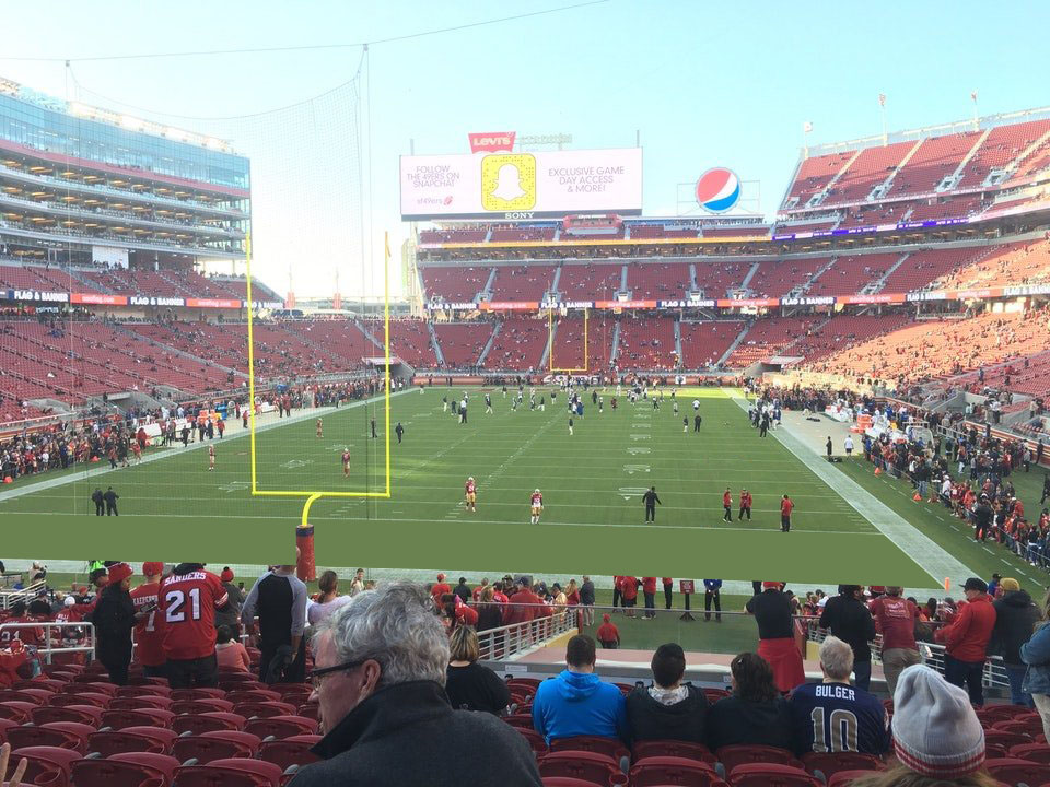 section 126, row 24 seat view  - levi