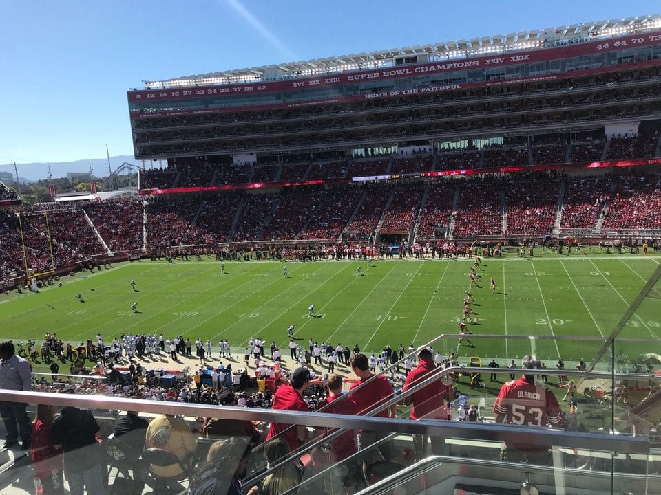 section c214, row 5 seat view  for football - levi