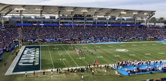section 236, row mm seat view  for football - dignity health sports park