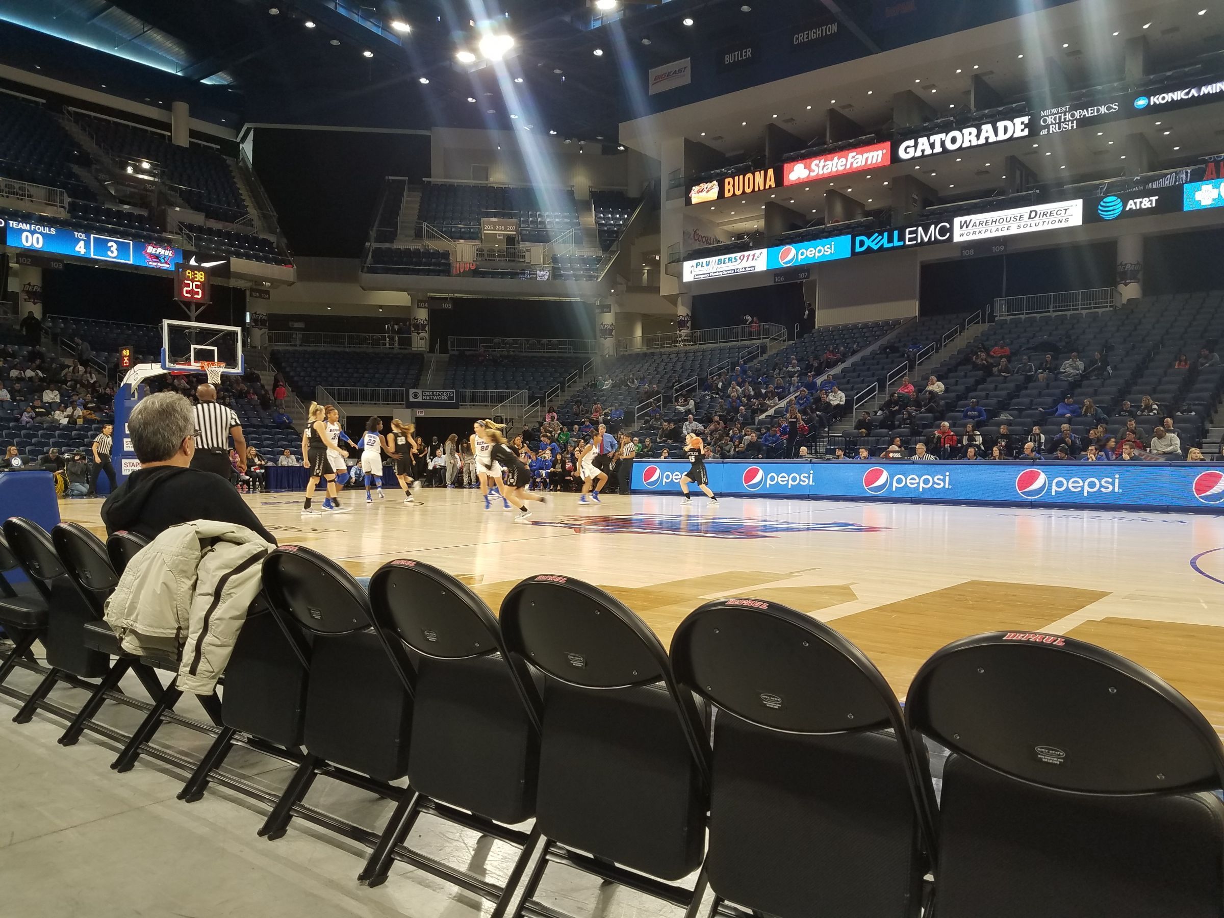 wintrust arena section 123 depaul basketball rateyourseats com wintrust seating chart