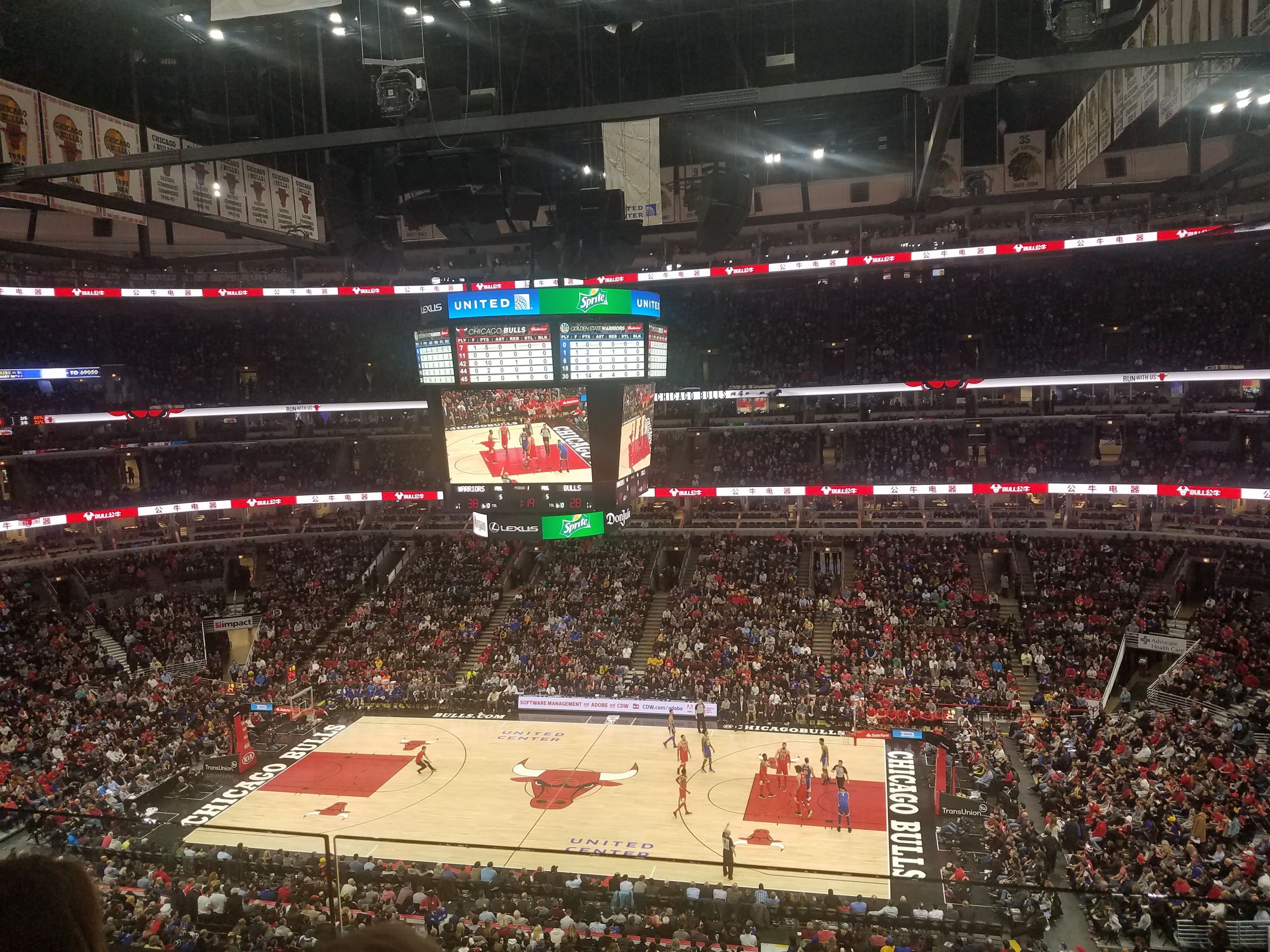 section 316, row 2 seat view  for basketball - united center