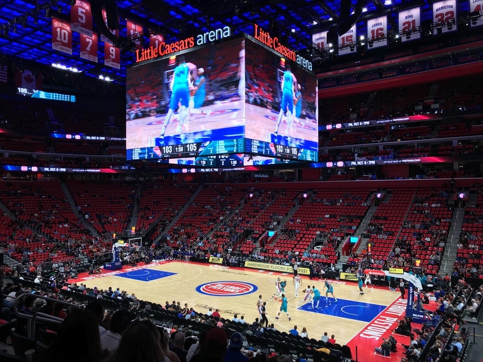 Detroit Pistons Seating Chart Little Caesars