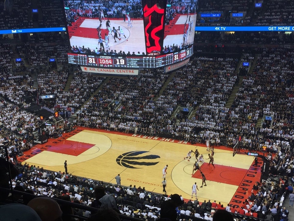 section 319 seat view  for basketball - scotiabank arena