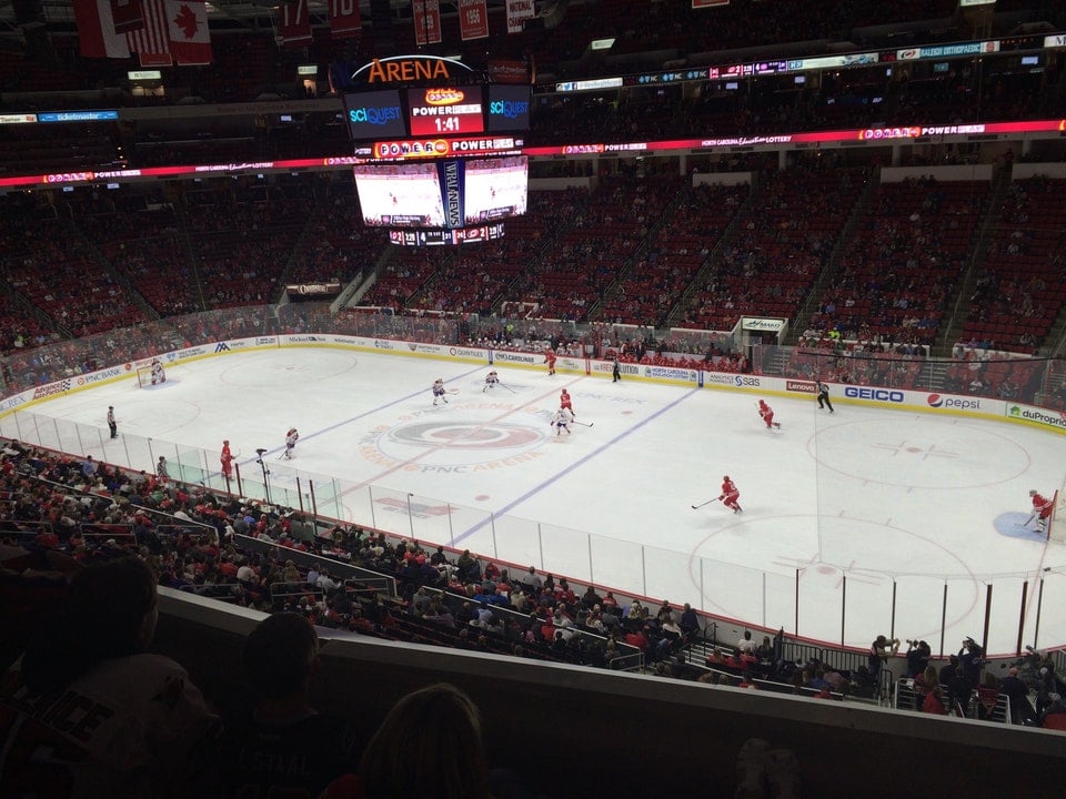 section 217 seat view  for hockey - pnc arena