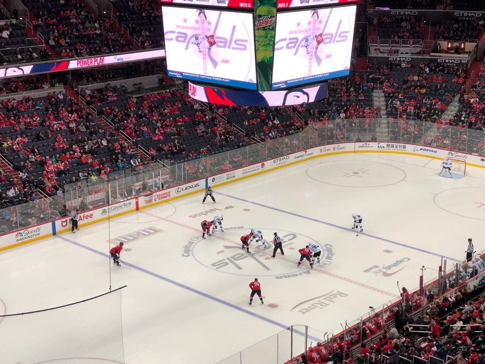 Capital One Arena Hockey Arena Print, Washington Capitals Hockey