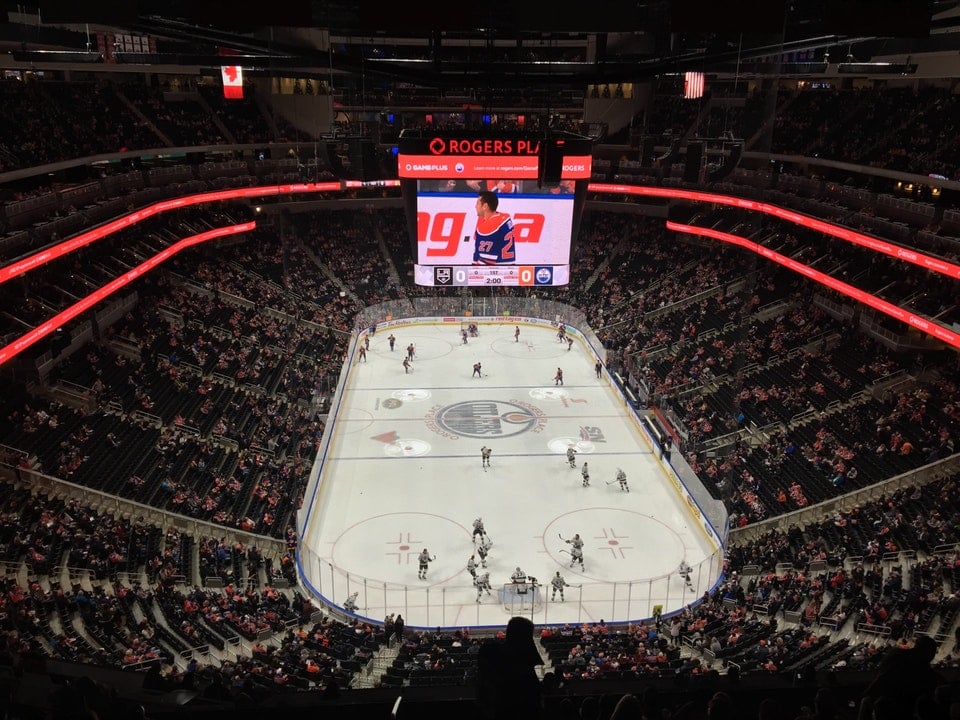 sportsnet club d seat view  for hockey - rogers place